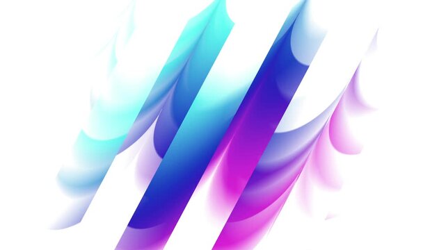 Blue purple cyan diagonal gradient ribbons on light white background, perfect for website banners, social media posts, or digital presentations.