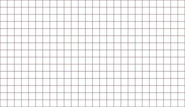 Grid paper background presents a perfectly aligned network of dark lines on a stark white field, serving as a fundamental tool for engineering sketches, mathematical calculations, and design work.