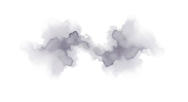 Abstract gray smoke watercolor splash background purple misty clouds texture