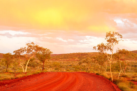 Thunderstorm Sunset Pilbara Western Australia