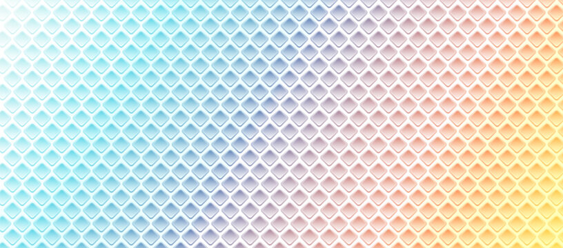 Rainbow colored background, perforated holes pattern with many colors, vintage style design.