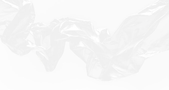 Realistic stretch wrap background with transparent glossy creases PNG