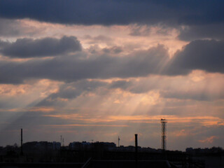power station at sunset © Vova