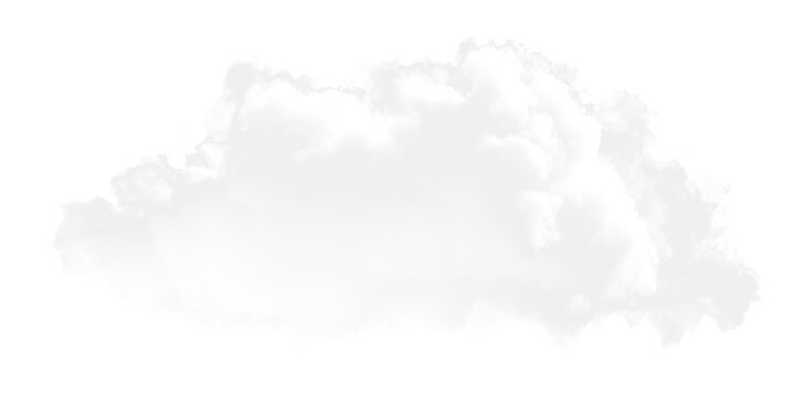 Panoramic cloud texture with soft fluffy transparency PNG