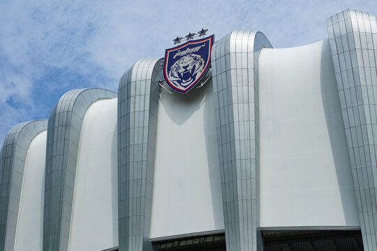 Johor, Malaysia, May 23, 2026: Sultan Ibrahim Stadium Crest Close Up