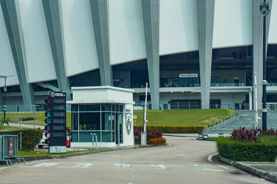 Johor, Malaysia, May 23, 2026: Sultan Ibrahim Stadium Gate B Entrance