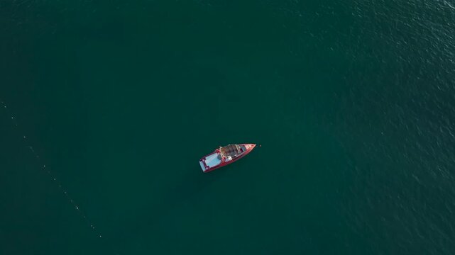 Aerial Video of Boats Near Alanya Kargicak Coast