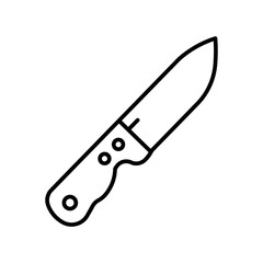 Obraz premium Minimalist camping icon in black and white. Clean vector symbol representing outdoor travel, hiking and adventure for UI and nature design.