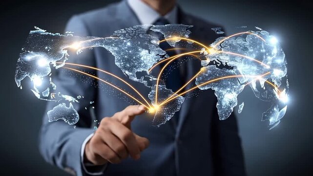 Understanding global connections through technology and mapping in a business setting
