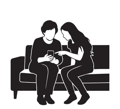 Bridging the digital divide, a younger person patiently instructs an older adult on smartphone operation, symbolizing intergenerational learning, connection, and technological empowerment