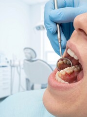 Fototapeta premium Dental Examination and Tooth Pain Diagnosis Concept