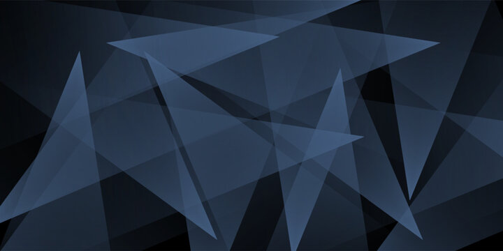 Latar belakang abstrak hitam modern. Minimal. Gradien warna. Gelap. Spanduk web. Bentuk Geometris. efek 3d. Garis segitiga garis.
