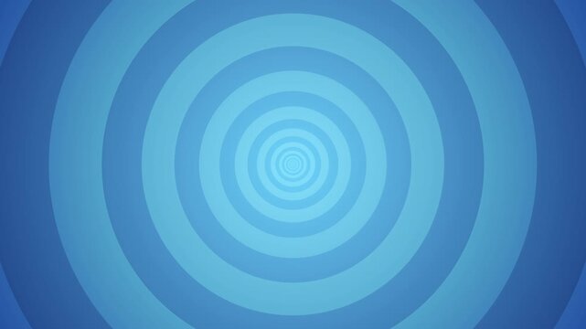Seamless moving circle animation in blue gradient background with a looping concentric effect
