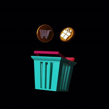 Icon basket shopping 