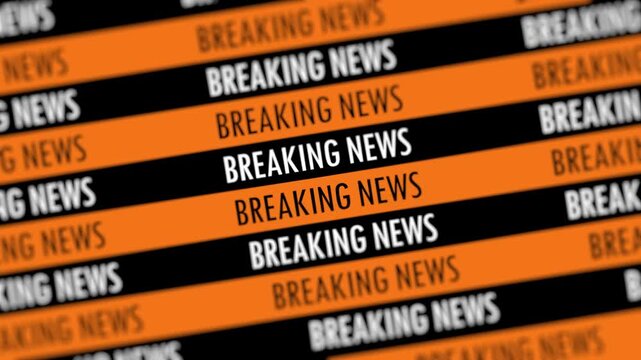 BREAKING NEWS TITLE WITH TYPOGRAPHY ANIMATION