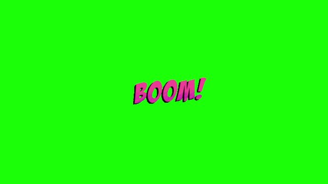 Green screen Sticker animation motion graphic with chroma key clip template 4k Background. Easy removed green screen. High resolution. Ultra High Definition, 4k video.