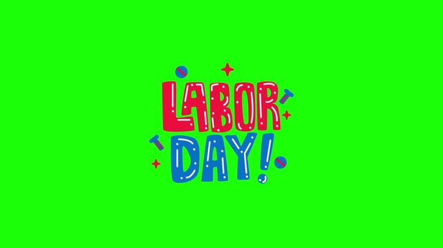 Green screen Sticker animation motion graphic with chroma key clip template 4k Background. Easy removed green screen. High resolution. Ultra High Definition, 4k video.
