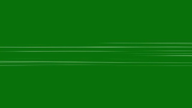 2D Moving zoom diagonal anime speed lines with Fast loop green screen background. Cartoon action speed lines comic book anime,  Fast Abstract Manga Seamless animation overlay. 4k video
