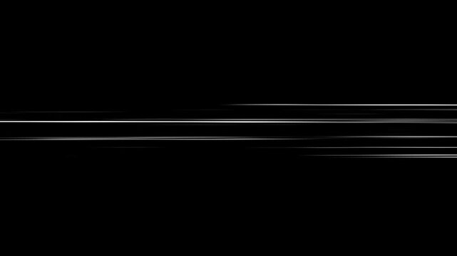 Radial 2d Comic Light Speed Lines Moving with Fast loop on black screen background. Abstract Manga Seamless animation overlay, Cartoon action speed lines comic book anime. 4k animation