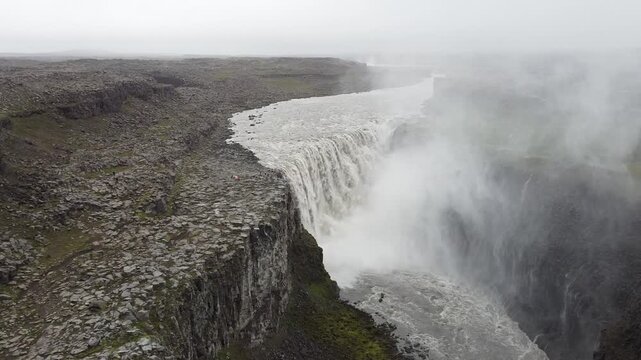Calls Loch Shot on Dettifoss Waterfall Iceland