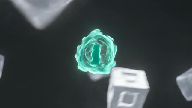 Quantum Qubit in Superposition Showing Dual State Behavior Between Crystalline Cube and Plasma Vortex in Quantum Computing System