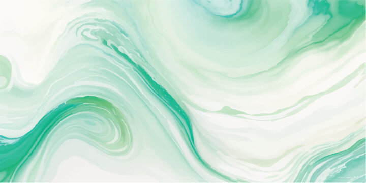 Marbled abstract background with flowing green and white lines alcohol ink marble effect liquid art paint texture fluid art abstract background creative energetic backdrop aesthetic