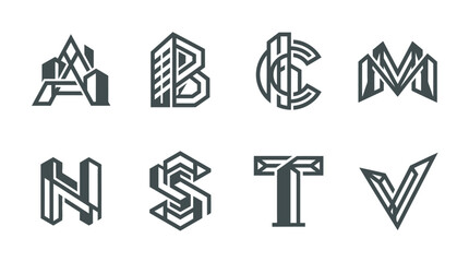 Black and white alphabet letters. © pratama yudi