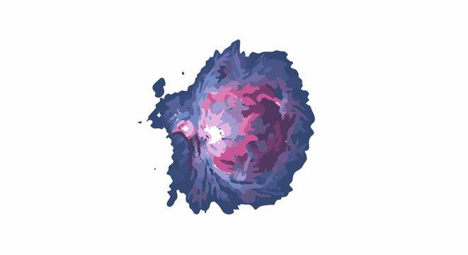 Abstract swirling cosmic cloud in shades of purple, pink, and blue