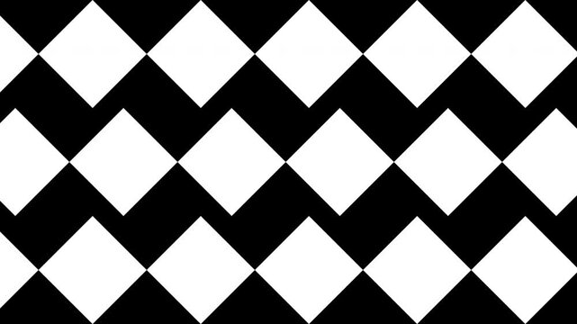 Diamonds Geometric pattern design Film Frame. Rhombus elements Film pattern design Matte Overlay animation. 4K Seamless loop.