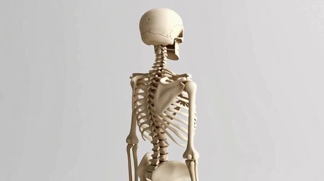Scientific Human Bone Structure Educational Reference Visual