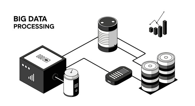 Big Data Processing Network: Servers, Analytics, and Cubes