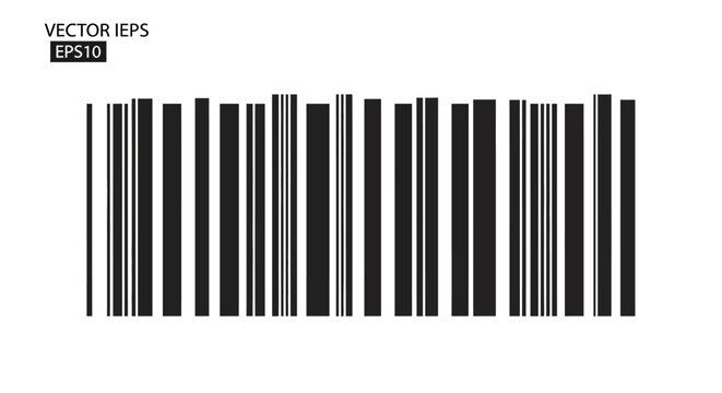Barcode graphic design, product identification, digital scanning, retail data, black and white lines