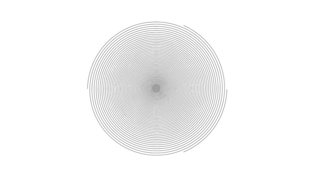 Concentric Circles Optical Illusion, Abstract Geometric Pattern