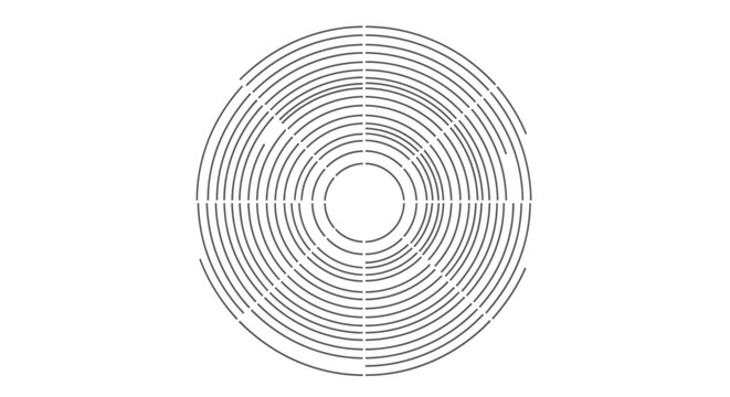 Concentric Circles Abstract Pattern, Circular Design, Graphic Element