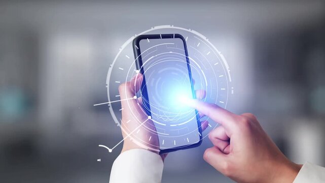 Concept design of managing online documents with cloud storage, digital file management, and secure sharing. Online documents improve workflow, online documents enhance security. Gist