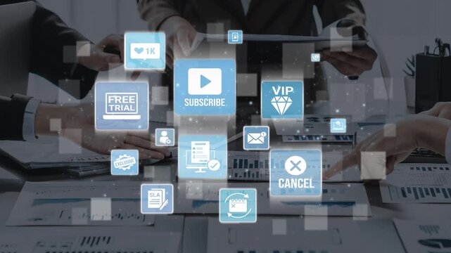 Concept of subscription services provides exclusive digital content. This model offers continuous access, enhancing subscription services with personalized experiences and benefits. Funnel