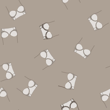 seamless pattern seamless bra modern cartoon. wireless strapless, lette lace, sports maternity seamless bra modern sign vector