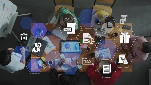 Concept of tax and financial management ensures compliance. This system streamlines tax processes, enhancing financial management for individuals and businesses alike. Funnel