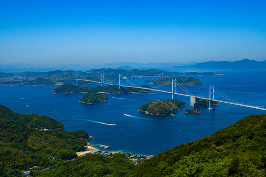 瀬戸内海を眺める景色
