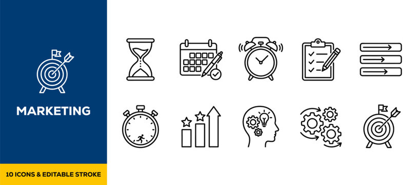 Black ink scribble minimalist basic shape geometry math icon set hand drawn doodle circle square triangle form illustrations on pure white background