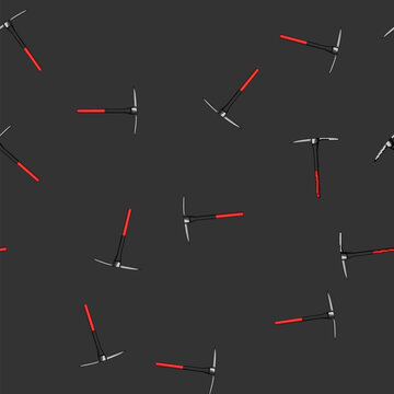 seamless pattern tool pickaxe cartoon. shovel pickax, pickaxe rock, dig chisel tool pickaxe sign vector