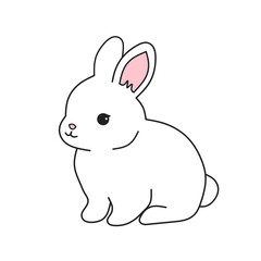 Obraz premium vector illustration of a rabbit