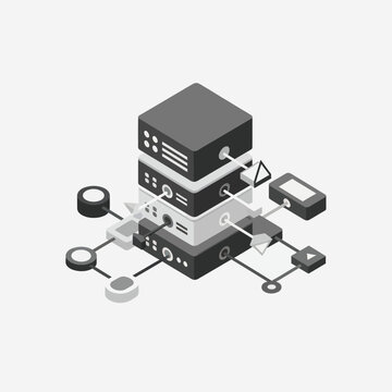 Servers and data storage devices.