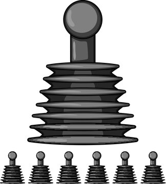 rubber plunger cartoon. cleaner cleaning, drain clogged, unclog pump rubber plunger sign colorful illustration