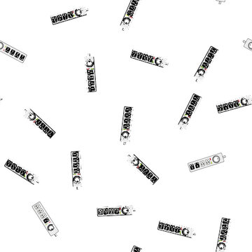 pattern google power strip smart cartoon. assistant control, remote energy, efficient timer google power strip smart sign vector