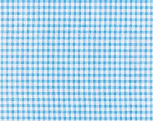 Fototapeta premium Close-up of blue and white Vichy fabric texture