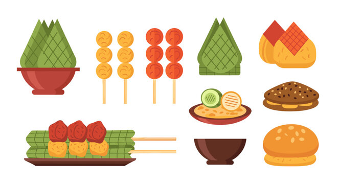 Traditional Southeast Asian street food.