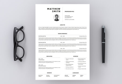 Minimal Resume Layout