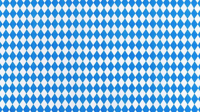 Bright blue and white diamond pattern fills the space with a classic design found in many places