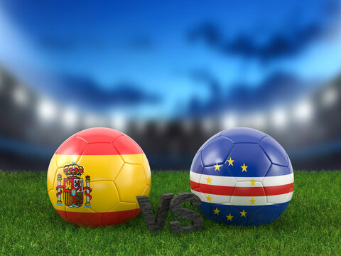 Soccer world cup group H Spain vs Cabo Verde